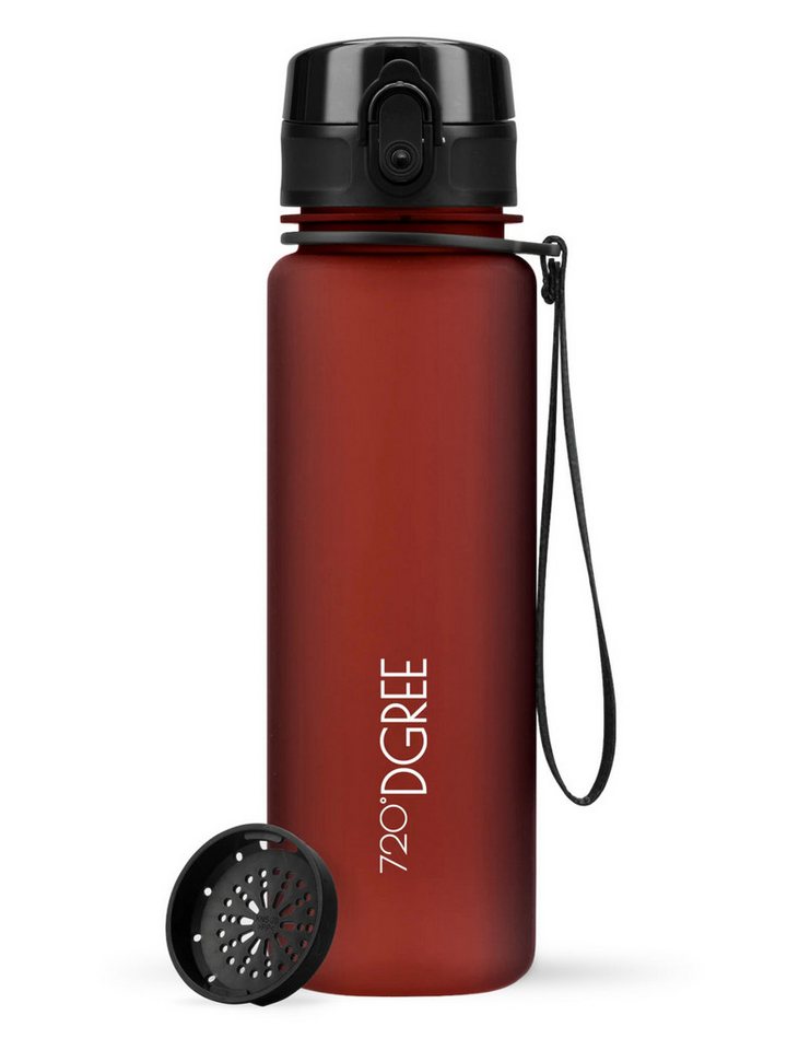 720°DGREE Trinkflasche Trinkflasche uberBottle softTouch mit Sieb imperial red 0,5l von 720°DGREE
