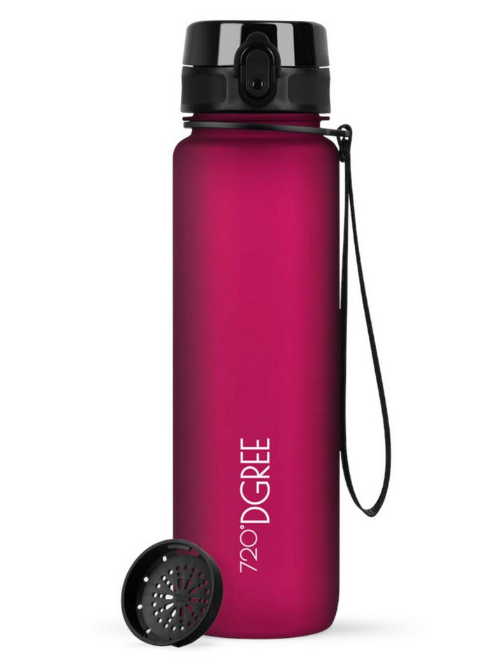 720°DGREE Trinkflasche Trinkflasche uberBottle softTouch mit Sieb lavish plum 1l von 720°DGREE