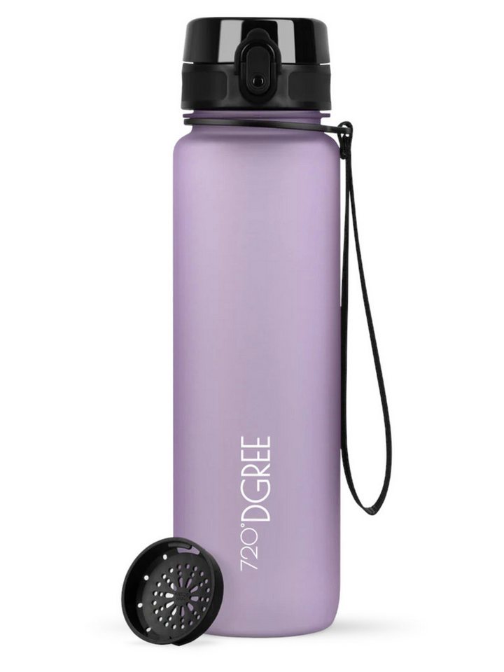720°DGREE Trinkflasche Trinkflasche uberBottle softTouch mit Sieb lilac 1l von 720°DGREE