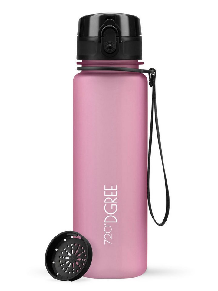 720°DGREE Trinkflasche Trinkflasche uberBottle softTouch mit Sieb rose 0,5l von 720°DGREE