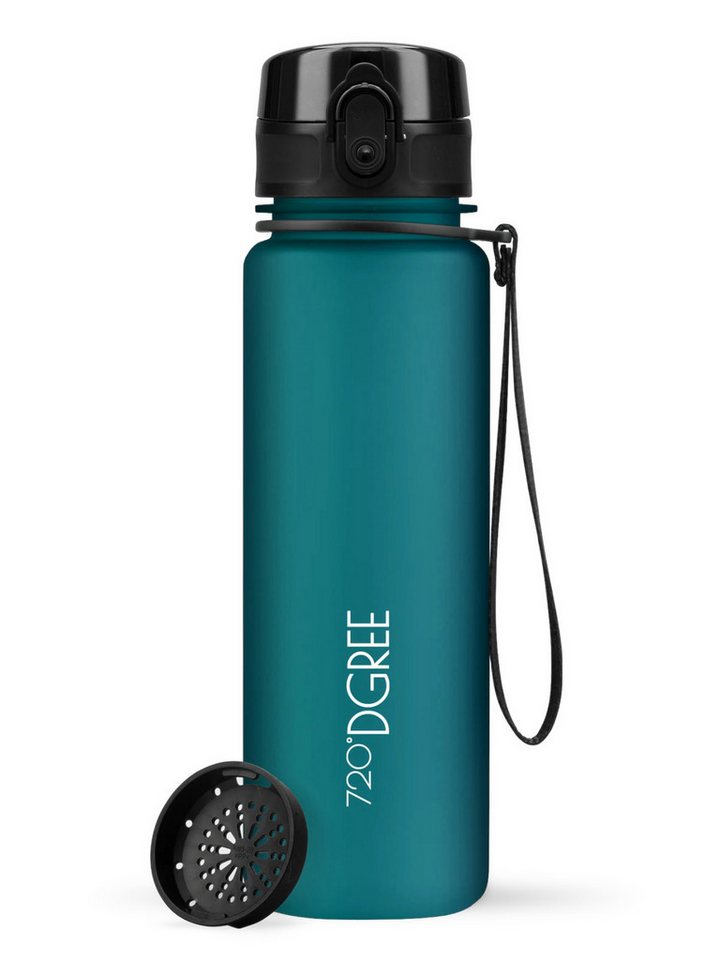 720°DGREE Trinkflasche Trinkflasche uberBottle softTouch mit Sieb smaragd green 0,5l von 720°DGREE