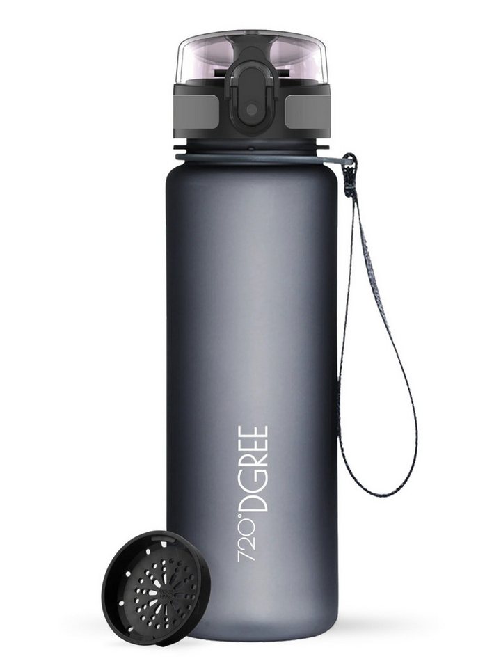 720°DGREE Trinkflasche Trinkflasche uberBottle softTouch mit Sieb stone gray 0,5l von 720°DGREE
