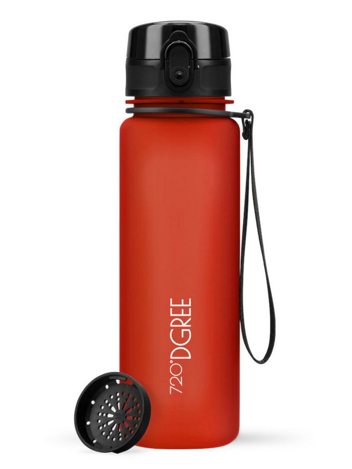 720°DGREE Trinkflasche Trinkflasche uberBottle softTouch mit Sieb watermelon red 0,5l von 720°DGREE