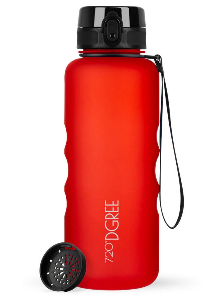 720°DGREE Trinkflasche Trinkflasche uberBottle softTouch mit Sieb watermelon red 1,5l von 720°DGREE