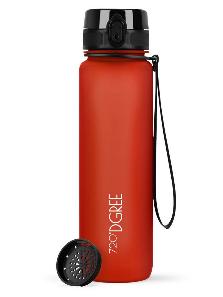 720°DGREE Trinkflasche Trinkflasche uberBottle softTouch mit Sieb watermelon red 1l von 720°DGREE