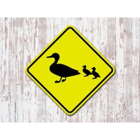 Ente, Die Gelbe Aluminiumstraße Für Bauernhof-Scheunen-Haus-Garage-Geschenke U von 734designs