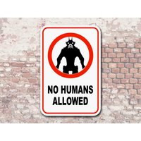 Keine Menschen Erlaubt D9 Aluminium Schild Alien Sci Fi Film Dekor Geschenk Keine Menschen Erlaubt D9 Aluminium Schild Alien Sci Fi Film Dekor Geschenk von 734designs