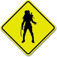 Raubtier Gelb Aluminium Zeichen Raubtier Gelb Aluminium Zeichen von 734designs