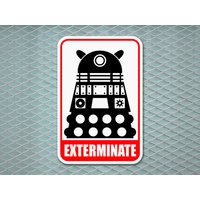 Vernichtung Dalek Dr Who 12"x18" Aluminium Zeichen Vernichtung Dalek Dr Who 12"x18" Aluminium Zeichen von 734designs