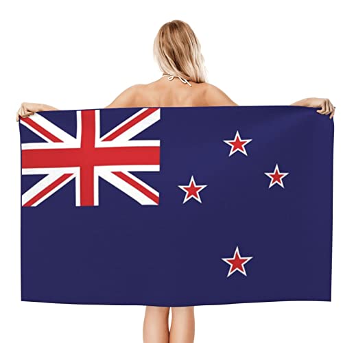 736 Tuch Bade Flagge Von Neuseeland Schwimmhandtücher Tragbar Handtuch Sand Proof Strandtuch 80X130Cm Für Picknick, Wandern, Reisen von 736