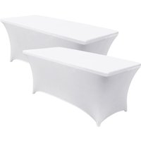 2er-Pack Abdeckhauben für rechteckige, klappbare Catering-Tische 240x74cm 7house von 7H SEVEN HOUSE