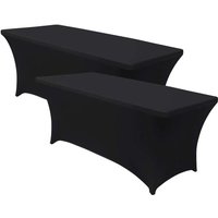 2er-Pack Hussen für rechteckige, klappbare Catering-Tische, 150 x 74 cm, 7house von 7H SEVEN HOUSE