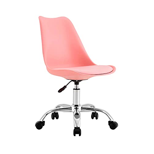 7H SEVEN HOUSE 0 Schreibtischstuhl für Büro, Studio, Schlafzimmer, ergonomisch mit Rollen, Modell Eyre, höhenverstellbar, 97 x 47 x 58 cm, One Size von 7H SEVEN HOUSE