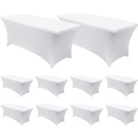 Mega-Packung mit 10 rechteckigen, faltbaren Catering-Tischdecken 150 x 74 cm 7house Mega-Packung mit 10 rechteckigen, faltbaren Catering-Tischdecken 150 x 74 cm 7house von 7H SEVEN HOUSE