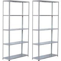 2er-Pack SteelSmart Modulares Metallregal mit 5 Böden 200kg 180x30x90cm 7house 2er-Pack SteelSmart Modulares Metallregal mit 5 Böden 200kg 180x30x90cm 7house von 7HOUSE