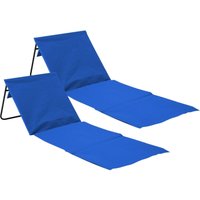 2er-Pack gepolsterte, faltbare Strandmatten mit Rückenlehne 149,5 x 50,5 x 42 cm 7house 2er-Pack gepolsterte, faltbare Strandmatten mit Rückenlehne 149,5 x 50,5 x 42 cm 7house von 7HOUSE