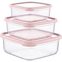 7house - 3er-Set hermetische Lebensmittelbehälter, quadratisch 7house - 3er-Set hermetische Lebensmittelbehälter, quadratisch von 7HOUSE