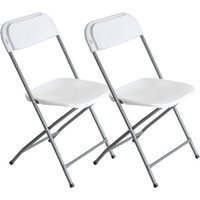 7house Garten-Klappstühle aus Kunstharz, 45 x 44,5 x 79 cm, 2 Stück von 7HOUSE