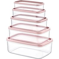 7house - Set mit 5 rechteckigen luftdichten Lebensmittelbehältern von 7house - Set mit 5 rechteckigen luftdichten Lebensmittelbehältern von von 7HOUSE