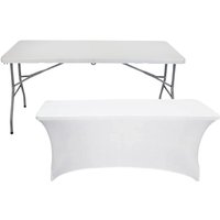 7house - Rechteckiges Klapptisch-Set mit Husse für Gastronomie 150x74cm 7house - Rechteckiges Klapptisch-Set mit Husse für Gastronomie 150x74cm von 7HOUSE