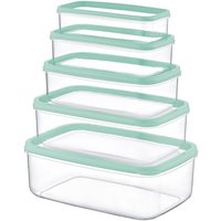 7house - Set mit 5 rechteckigen luftdichten Lebensmittelbehältern von von 7HOUSE