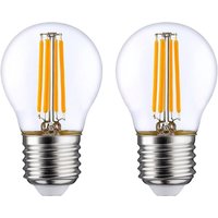 2er-Pack LED-Glühbirnen mit sphärischem Filament E27 4W Equi.40W 470lm 2700K 25000H 7hsevenon Premium 2er-Pack LED-Glühbirnen mit sphärischem Filament E27 4W Equi.40W 470lm 2700K 25000H 7hsevenon Premium von 7HSEVENON
