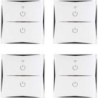 4er-Pack Doppel-WLAN-Wandschalter per Smartphone/APP 7hsevenon Home 4er-Pack Doppel-WLAN-Wandschalter per Smartphone/APP 7hsevenon Home von 7HSEVENON