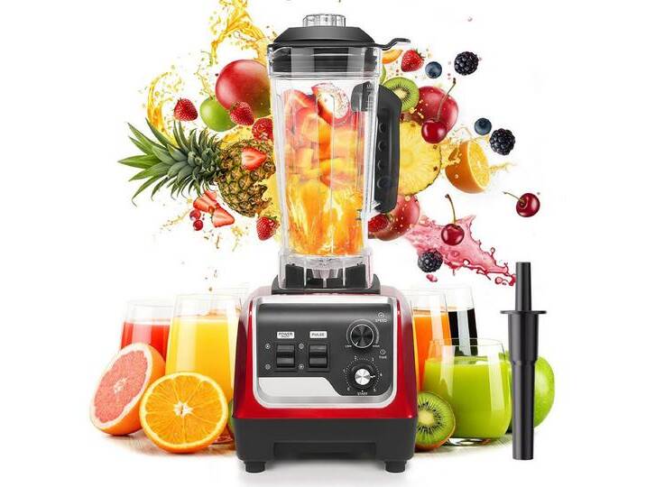 7MAGIC Standmixer mit Trockenmahlbecher Profi Smoothie Mixer, 32000 U/min, 1600W, 2L Smoothie Maker mit variabler Geschwindigkeit von 7MAGIC