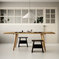 Ausziehbarer Esstisch, Massive Eiche, Individuelle Größen Und Farben, Handgemachtes Hochzeits - Oder Einweihungsgeschenk, Oakwell Kollektion von 7MAGOK