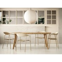 Erweiterbarer Esstisch Aus Eiche, Für 4-10 Personen, Handgemachtes Geschenk Neues Zuhause Oder Hochzeit, Nachhaltig Und Platzsparend, Oakwell von 7MAGOK