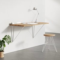 Wandschreibtisch, Nachhaltiges Eichenholz, Hängeschreibtisch, Woh, Farb - & Größenoptionen von 7MAGOK