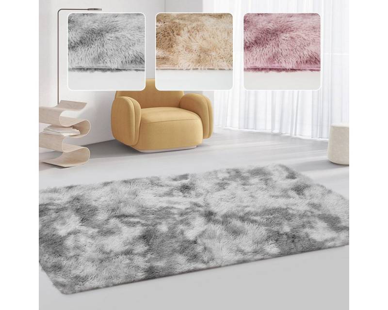 Simloveve Langflor-Teppich Superweicher flauschiger moderner Schlafzimmerteppich, Fuzzy Teppiche, rechteckig, Höhe: 37 mm, B 200cm x L 290cm von Simloveve