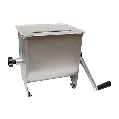 7Penn Manueller Fleischmischer - 9,1 kg Wurstmischer Maschine Fleischverarbeitungsgerät, Handmixer mit Deckel von 7Penn