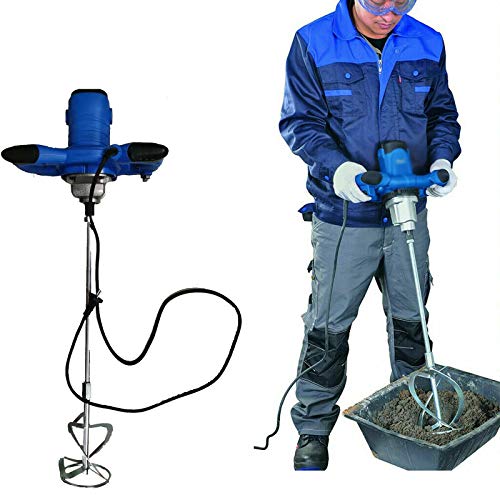 Rührwerk, Handrührgerät Werkzeug für Industrie und Haushalt Rührwerk, Mischer Rührer Rührgerät Mörtelrührer Betonrührer Mörtel Betonrührer(Aufsatz 120 mm, 2600W, 6-Gang Geschwindigkeitsregelung) von 7Sevenjokers