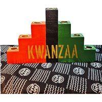 Kwanzaa Kinara - Rbg Handgemalt Mit Goldakzent Kwanzaa Kinara - Rbg Handgemalt Mit Goldakzent von 7SymbolsofKwanzaa