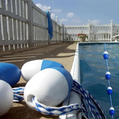 7UIYgtyO LNNW Schwimmbecken Lane Seil Bojenleine for Schwimmbäder, Schwimmbahn-Trennlinien-Set, Schwimmball-Bahn-Trennlinie Swimmingpool Sicherheitsteiler von 7UIYgtyO