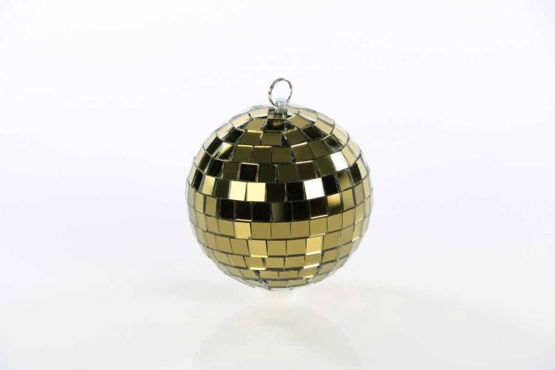 7even Discolicht Spiegelkugel 10cm gold // Discokugel - Mirrorball 10cm gold von 7even