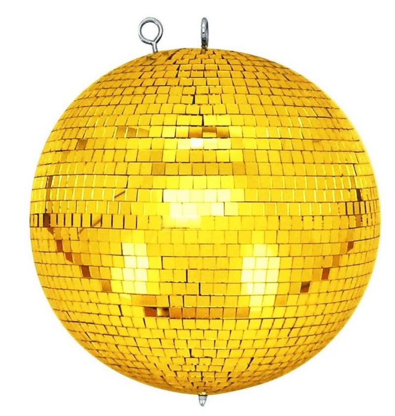 7even Discolicht Spiegelkugel mit Sicherheitsöse 30cm gold von 7even