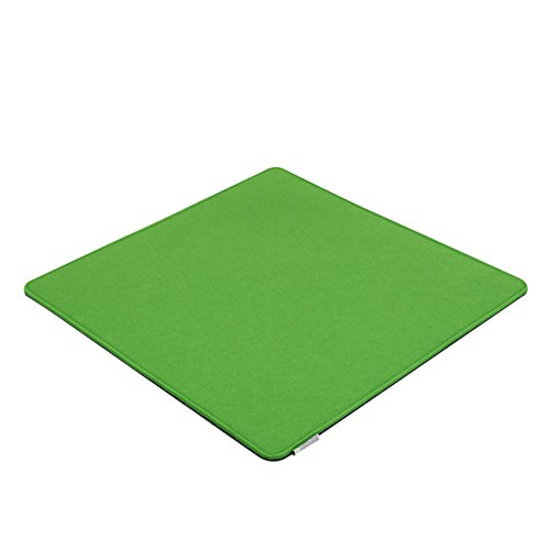 7even Filz Auflage 50 x 50 cm für z.B. Cube Hocker Grün/Grau - Beidseitig 4mm/4mm von 7even