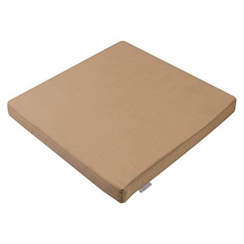 7even in & Outdoor Lounge Kissen 50cm Coffee/Wasserfestes Kissen 50 x 50 x 5 cm/Sitzkissen, Bodenkissen von 7even