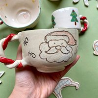 Handgemachte Keramik Weihnachtstasse Nr.1 von 7thHouseCeramics
