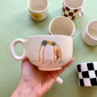 Öffnen Sie Ihr Herz Handgemachte Keramik Tasse von 7thHouseCeramics