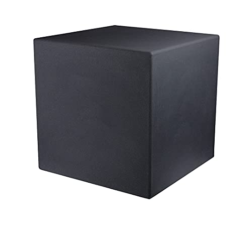 8 seasons design Shining Cube LED Würfel (43cm) anthrazit, E27, Leuchtwüfel für außen und innen, Würfelleuchte als Deko, Tisch oder Hocker von 8 seasons