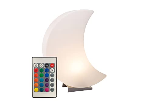 8 seasons design Shining Moon LED Mondlampe (60 cm, weiß) mit Farbwechsler (15 Farben), inkl. Leuchtmittel, Nachttischlampe beleuchtet, Lampe Kinderzimmer, Deko Schlafzimmer, Innen- und Außenbereich von 8 seasons