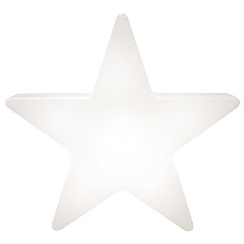 8 seasons design Shining Star LED Weihnachtsstern Ø 80 cm (Weiß), mit Farbwechsler (15 Farben), inkl. Leuchtmittel, Stern beleuchtet, Weihnachts-Deko, Winter-Deko, für außen und innen von 8 seasons