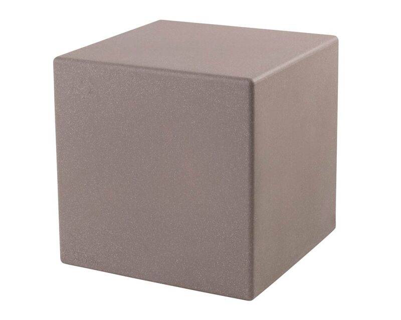 8 Seasons Design Dekoleuchte Shining Cube 33 cm taupe von 8 seasons design