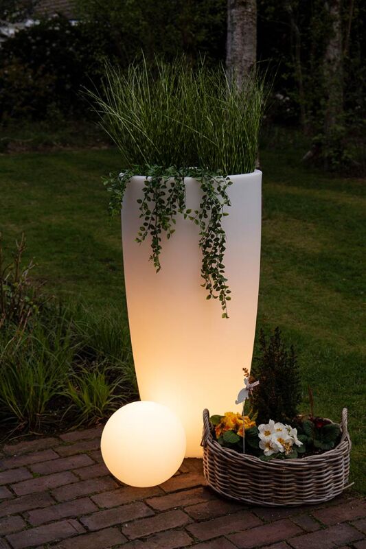 8 Seasons Design Shining Curvy Pot XL weiß von 8 seasons design