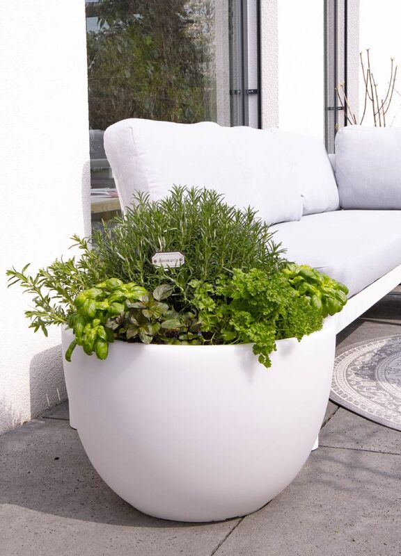 8 Seasons Design Shining Curvy Pot XM weiß von 8 seasons design