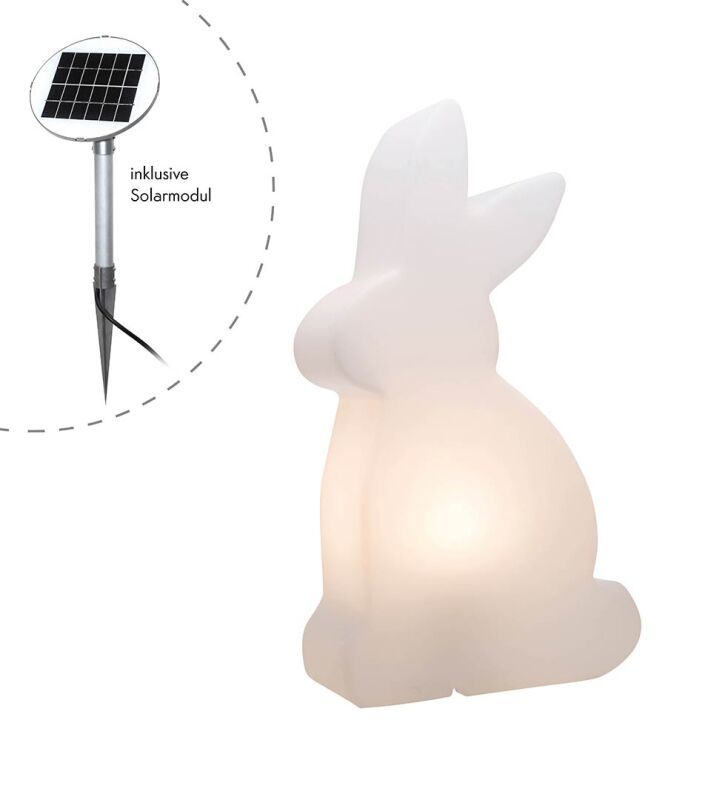 8 Seasons Design Shining Rabbit Solar 70 cm weiß von 8 seasons design