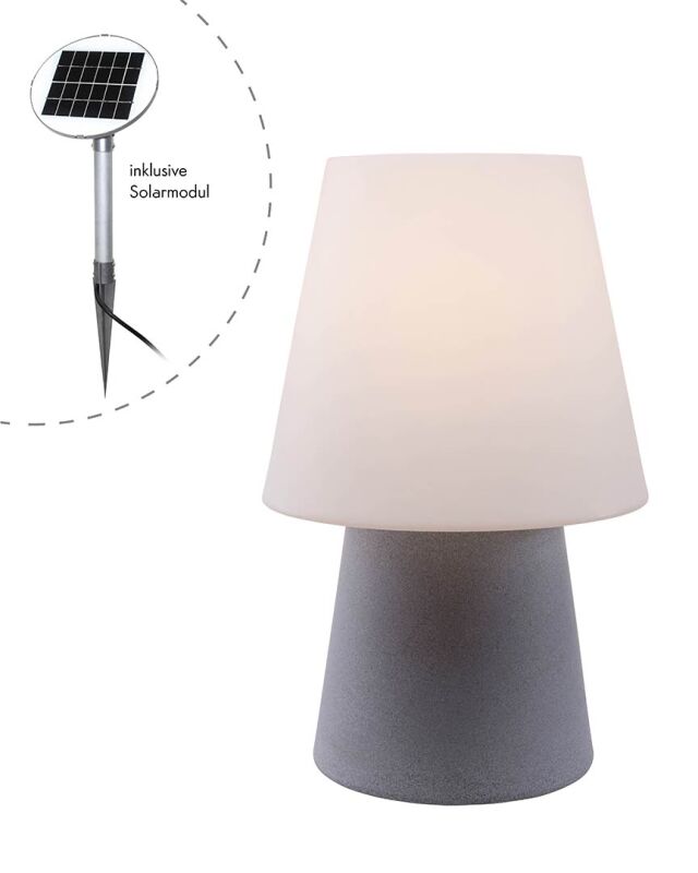 8 Seasons Design Tischleuchte No. 1 Solar 60 cm stein von 8 seasons design